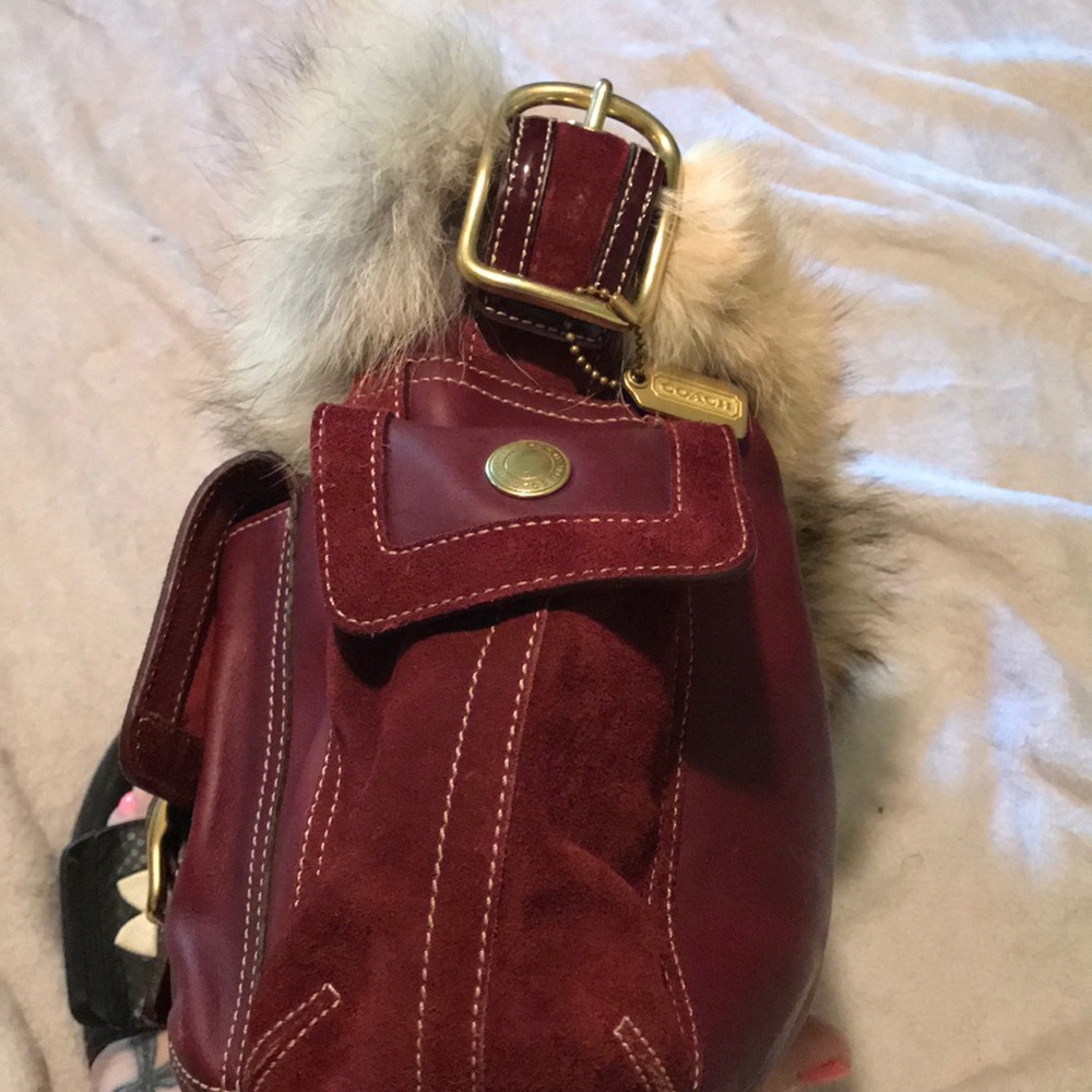 COACH Coyote PKT SFT Duffle Tote;Brass/ Bordeaux- There was only 700 bags made! - Picture 4 of 7